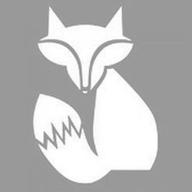 Artikel ST-1046 Sevimli Minimal Tilki 2 Stencil Tasarımı 30x30 cm Kanvas Tablo