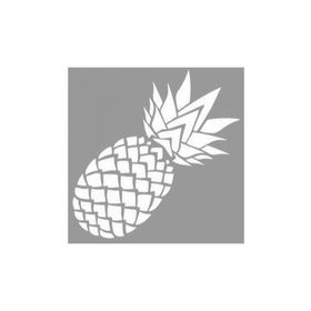 Artikel ST-1056 Detaylı Ananas Stencil Tasarımı 30x30 cm Kanvas Tablo
