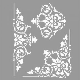 Artikel ST-1072 Dantel İşleme Stencil Tasarımı 30x30 cm Kanvas Tablo
