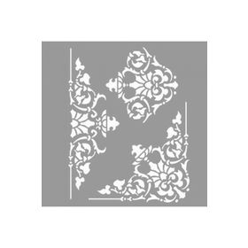 Artikel ST-1072 Dantel İşleme Stencil Tasarımı 30x30 cm Kanvas Tablo