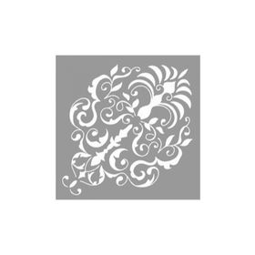 Artikel ST-1090 Karmaşık Damask Desen Stencil Tasarımı 30x30 cm Kanvas Tablo