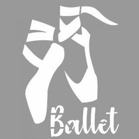 Artikel ST-1091 Ballet Stencil Tasarımı 30x30 cm Kanvas Tablo