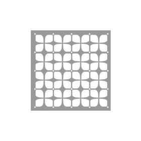 Artikel ST-1106 Retro Karo Stencil Tasarımı 30x30 cm Kanvas Tablo