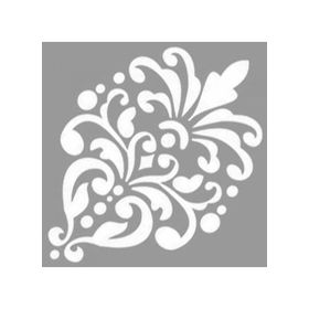 Artikel ST-1109 Barok Damask Desen 2 Stencil Tasarımı 30x30 cm Kanvas Tablo
