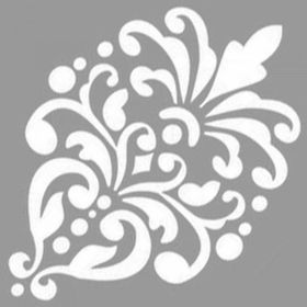 Artikel ST-1109 Barok Damask Desen 2 Stencil Tasarımı 30x30 cm Kanvas Tablo