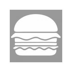 Artikel ST-1110 Yengeç Burger Stencil Tasarımı 30x30 cm Kanvas Tablo