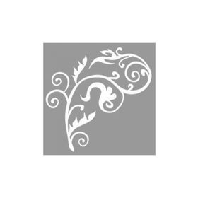 Artikel ST-1124 Damask Ağaç Dalı Desen Stencil Tasarımı 30x30 cm Kanvas Tablo