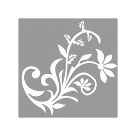 Artikel ST-1125 Damask Ağaç Dalı Desen 2 Stencil Tasarımı 30x30 cm Kanvas Tablo