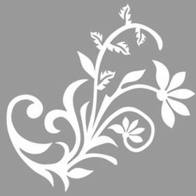 Artikel ST-1125 Damask Ağaç Dalı Desen 2 Stencil Tasarımı 30x30 cm Kanvas Tablo