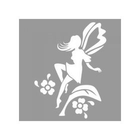 Artikel ST-1127 Çiçek Perisi Stencil Tasarımı 30x30 cm Kanvas Tablo
