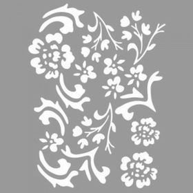 Artikel ST-1157 Ophelia Desen Stencil Tasarımı 30x30 cm Kanvas Tablo