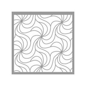 Artikel ST-1172 Spiral Vitray Stencil Tasarımı 30x30 cm Kanvas Tablo