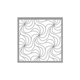 Artikel ST-1172 Spiral Vitray Stencil Tasarımı 30x30 cm Kanvas Tablo