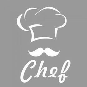 Artikel ST-1184 Chef Tabela Stencil Tasarımı 30x30 cm Kanvas Tablo