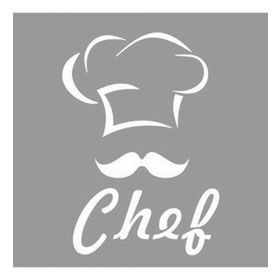 Artikel ST-1184 Chef Tabela Stencil Tasarımı 30x30 cm Kanvas Tablo
