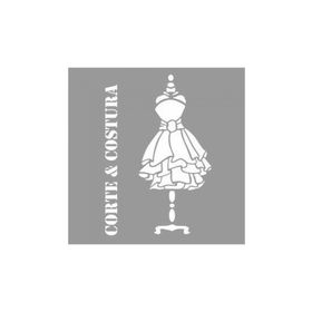 Artikel ST-1185 Costura Stencil Tasarımı 30x30 cm Kanvas Tablo