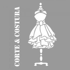 Artikel ST-1185 Costura Stencil Tasarımı 30x30 cm Kanvas Tablo