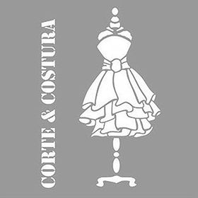 Artikel ST-1185 Costura Stencil Tasarımı 30x30 cm Kanvas Tablo