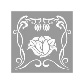 Artikel ST-1187 Elf Çiçekleri Stencil Tasarımı 30x30 cm Kanvas Tablo