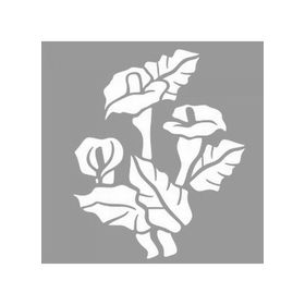 Artikel ST-1193 Cennet Zambağı Stencil Tasarımı 30x30 cm Kanvas Tablo