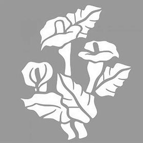 Artikel ST-1193 Cennet Zambağı Stencil Tasarımı 30x30 cm Kanvas Tablo