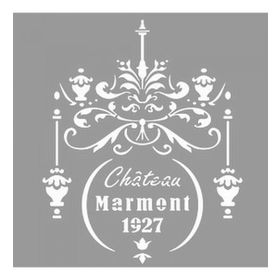 Artikel ST-1194 Şato Avizesi Stencil Tasarımı 30x30 cm Kanvas Tablo