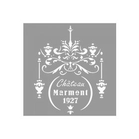 Artikel ST-1194 Şato Avizesi Stencil Tasarımı 30x30 cm Kanvas Tablo