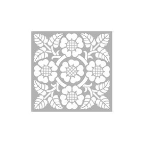 Artikel ST-1227 Antik Kazan Stencil Tasarımı 30x30 cm Kanvas Tablo