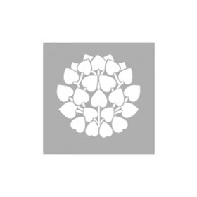 Artikel ST-1228 Kalpli Daire Motif Stencil Tasarımı 30x30 cm Kanvas Tablo