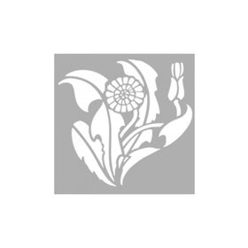 Artikel ST-1239 Dandelion Çiçek Motif Stencil Tasarımı 30x30 cm Kanvas Tablo