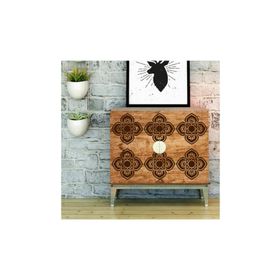 Artikel ST-124 Fayans Desen 1 Stencil Tasarımı 30x30 cm Kanvas Tablo