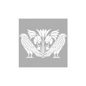 Artikel ST-1240 Eagle Çiçek Motif Stencil Tasarımı 30x30 cm Kanvas Tablo