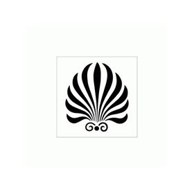 Artikel ST-1243 Lime Dal Motif Stencil Tasarımı 30x30 cm Kanvas Tablo