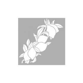 Artikel ST-1243 Lime Dal Motif Stencil Tasarımı 30x30 cm Kanvas Tablo