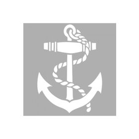 Artikel ST-1245 Anchor Deniz Motif Stencil Tasarımı 30x30 cm Kanvas Tablo