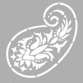 Artikel ST-1265 Tekli Etnik Desen 2 Stencil Tasarımı 30x30 cm Kanvas Tablo