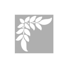 Artikel ST-1266 Fern Yaprak Motifi Stencil Tasarımı 30x30 cm Kanvas Tablo