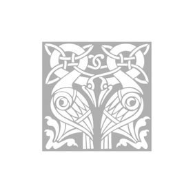 Artikel ST-1269 Crane Kuş Motif Stencil Tasarımı 30x30 cm Kanvas Tablo