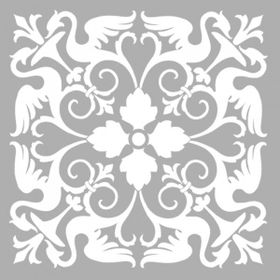 Artikel ST-1275 Crane Karo Stencil Tasarımı 30x30 cm Kanvas Tablo