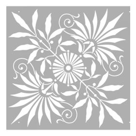 Artikel ST-1276 Marigold Çiçek Desen Stencil Tasarımı 30x30 cm Kanvas Tablo