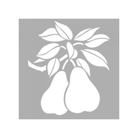 Artikel ST-1290 Armut Dalı Desen Stencil Tasarımı 30x30 cm Kanvas Tablo