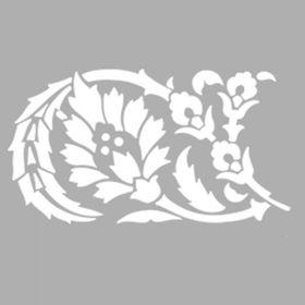 Artikel ST-1292 Lilac Çiçek Motif Stencil Tasarımı 30x30 cm Kanvas Tablo