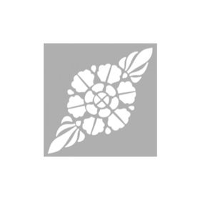 Artikel ST-1303 Grapes Floral Motif Stencil Tasarımı 30x30 cm Kanvas Tablo