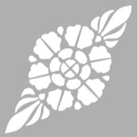 Artikel ST-1303 Grapes Floral Motif Stencil Tasarımı 30x30 cm Kanvas Tablo