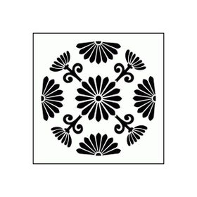 Artikel ST-1304 Daniella Çiçek Motif Stencil Tasarımı 30x30 cm Kanvas Tablo
