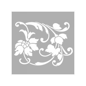 Artikel ST-1304 Daniella Çiçek Motif Stencil Tasarımı 30x30 cm Kanvas Tablo