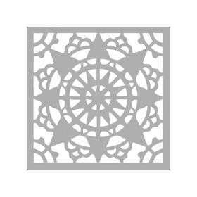 Artikel ST-1305 Connie Karo Motif Stencil Tasarımı 30x30 cm Kanvas Tablo
