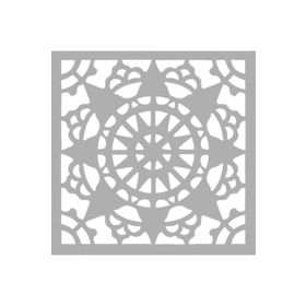 Artikel ST-1305 Connie Karo Motif Stencil Tasarımı 30x30 cm Kanvas Tablo
