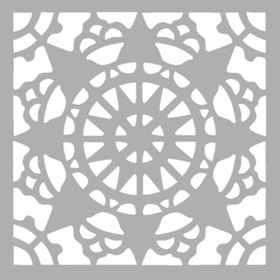 Artikel ST-1305 Connie Karo Motif Stencil Tasarımı 30x30 cm Kanvas Tablo