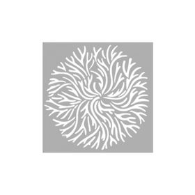 Artikel ST-1311 Shelly Mercan Motif Stencil Tasarımı 30x30 cm Kanvas Tablo